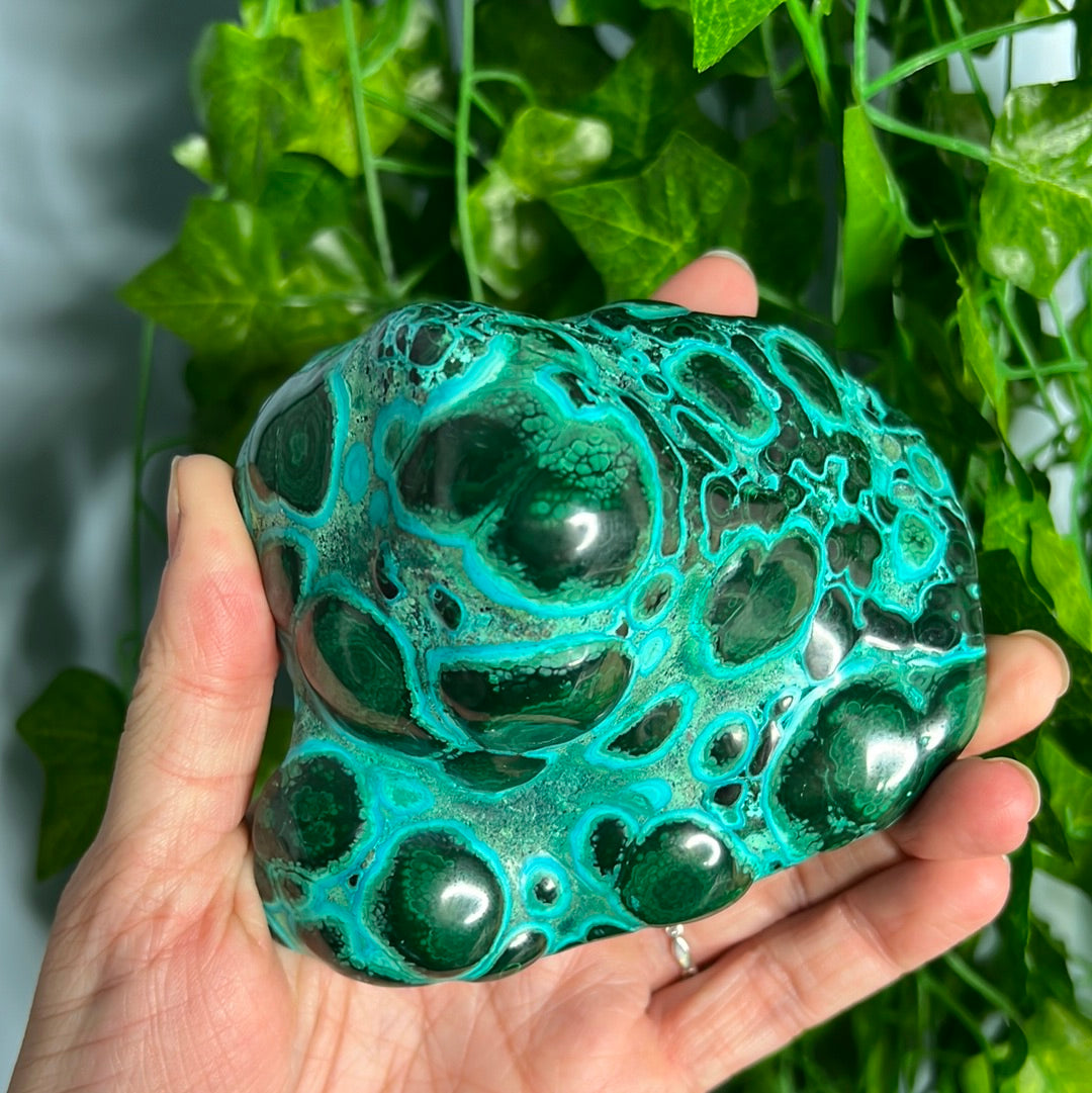 Chrysocolla Malachite Polished Freeforms (You choose)