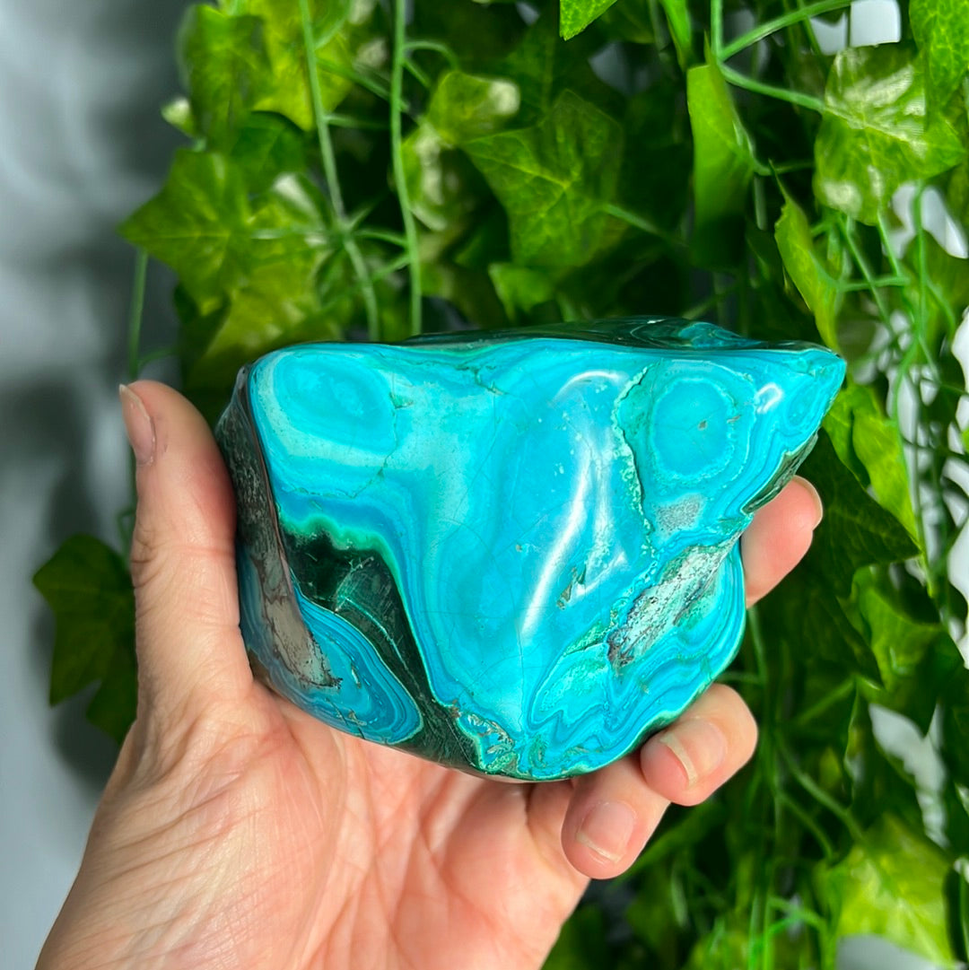 Chrysocolla Malachite Polished Freeforms (You choose)