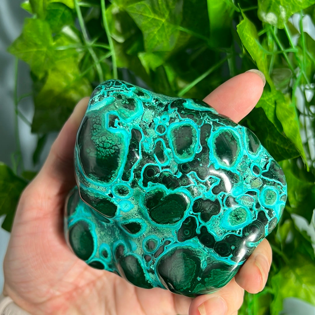 Chrysocolla Malachite Polished Freeforms (You choose)