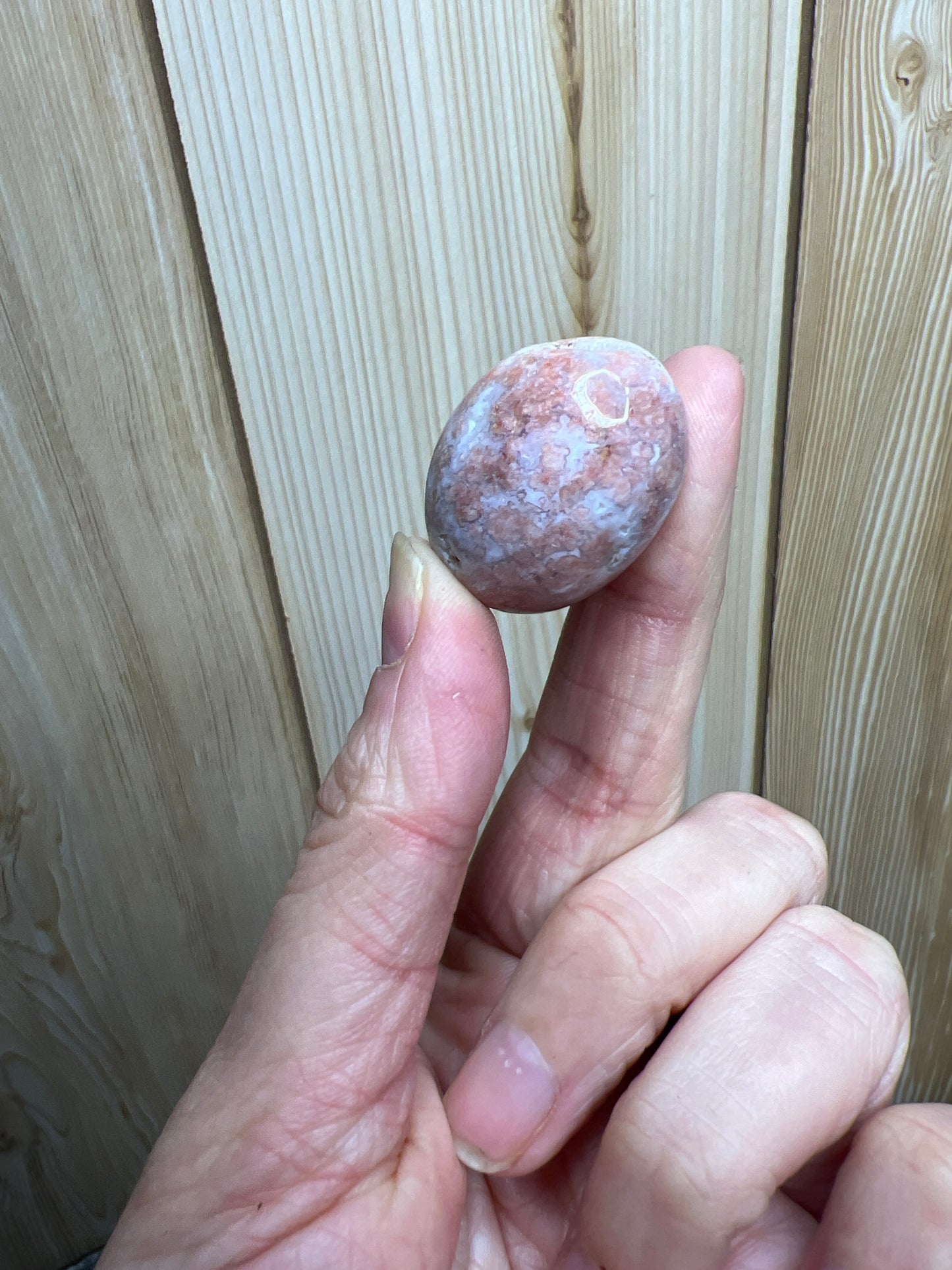 Pink Candy Agate Tumble stone