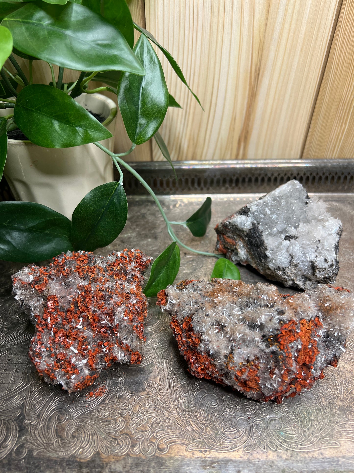 Hemimorphite on Lemonite from Durango Mexico