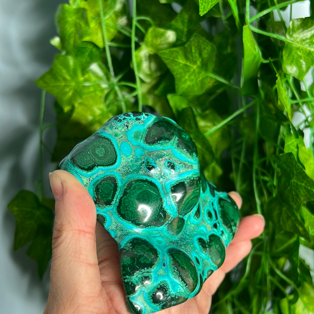 Chrysocolla Malachite Polished Freeforms (You choose)