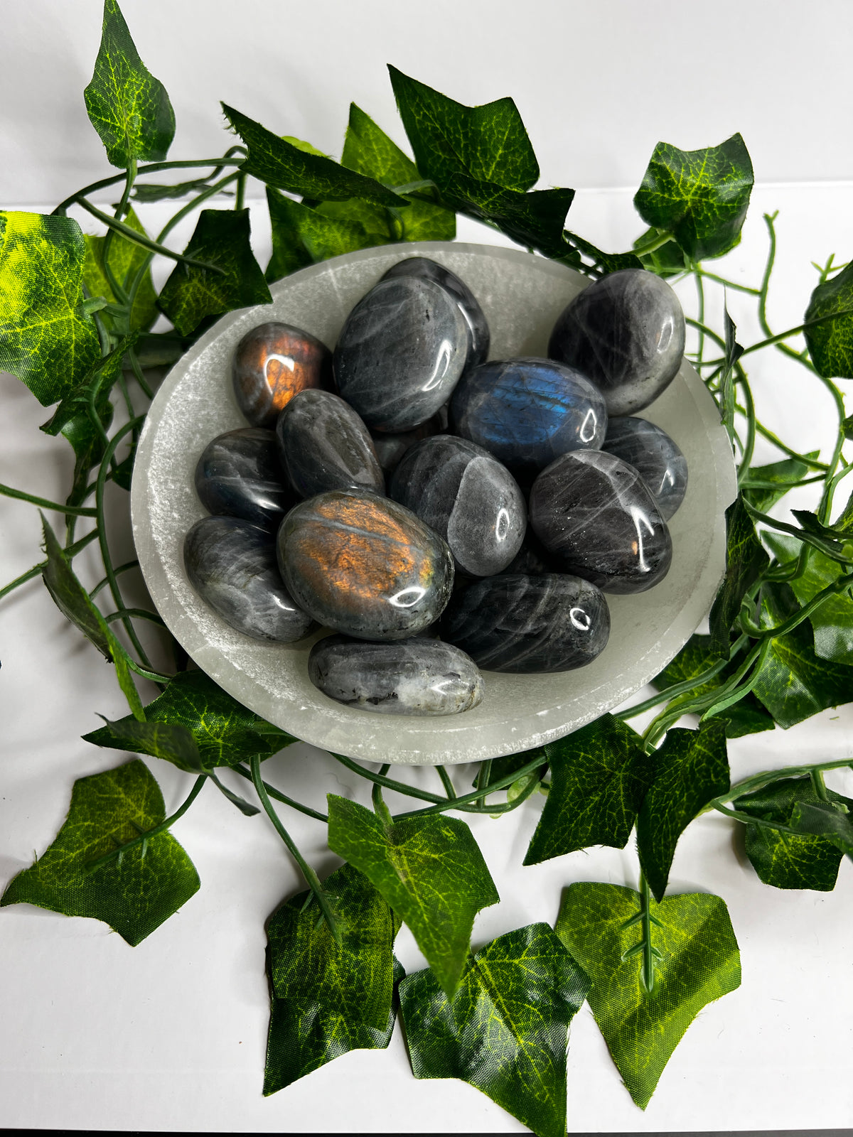 Super Flashy Labradorite Mini Palm Stones