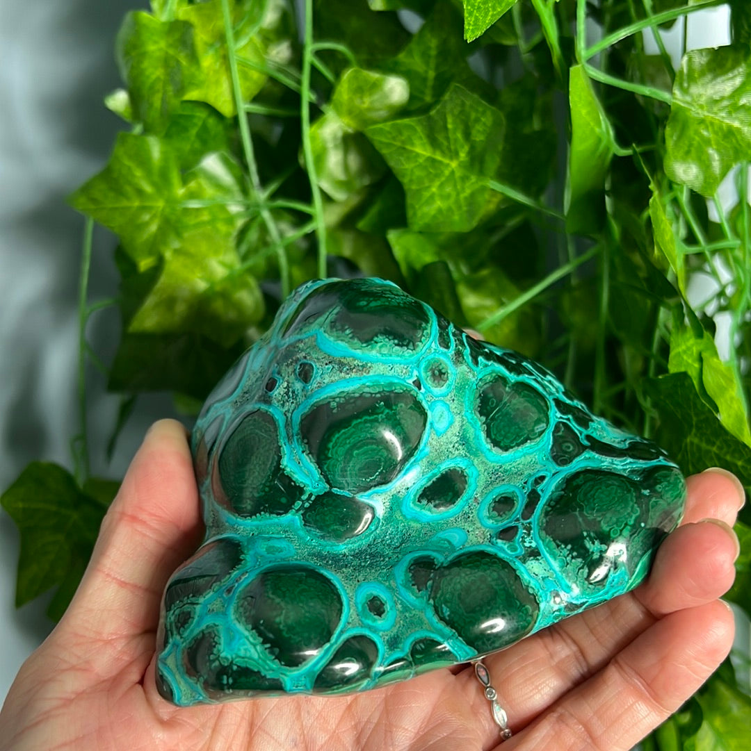 Chrysocolla Malachite Polished Freeforms (You choose)