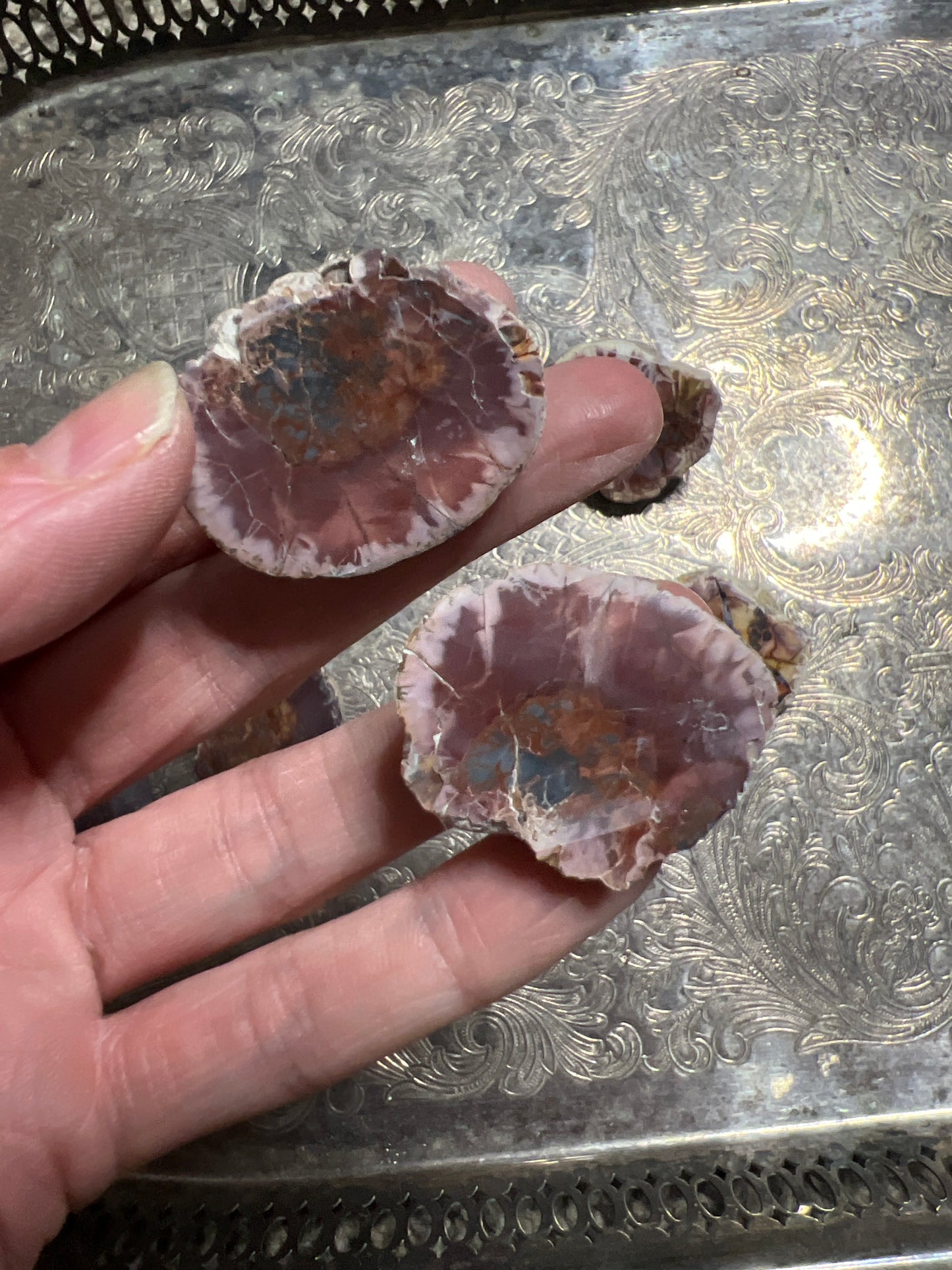 UV reactive Cold mountain thunder egg pair | Mexico. (You choose)