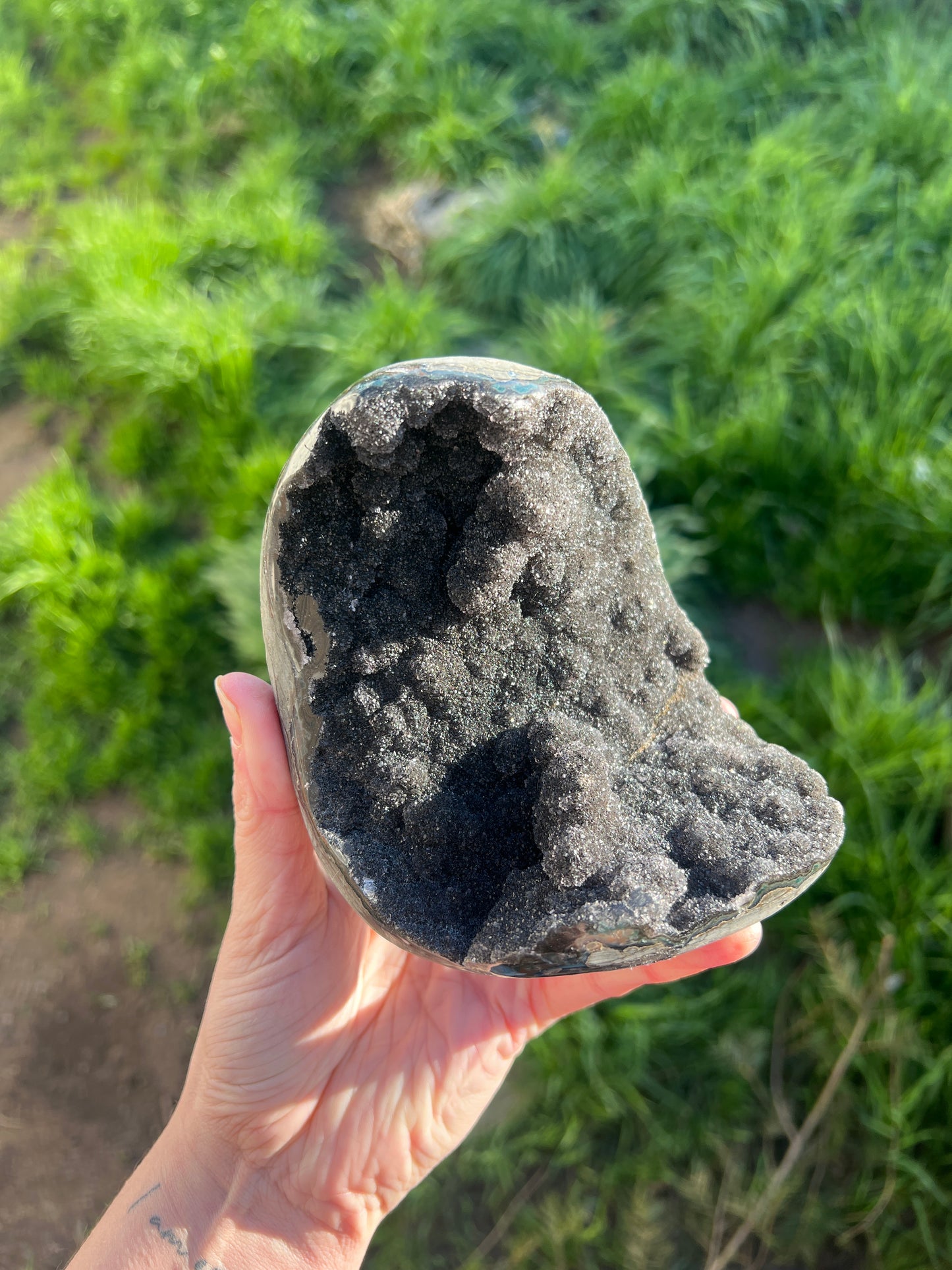 Large black amethyst Freeform (66b)