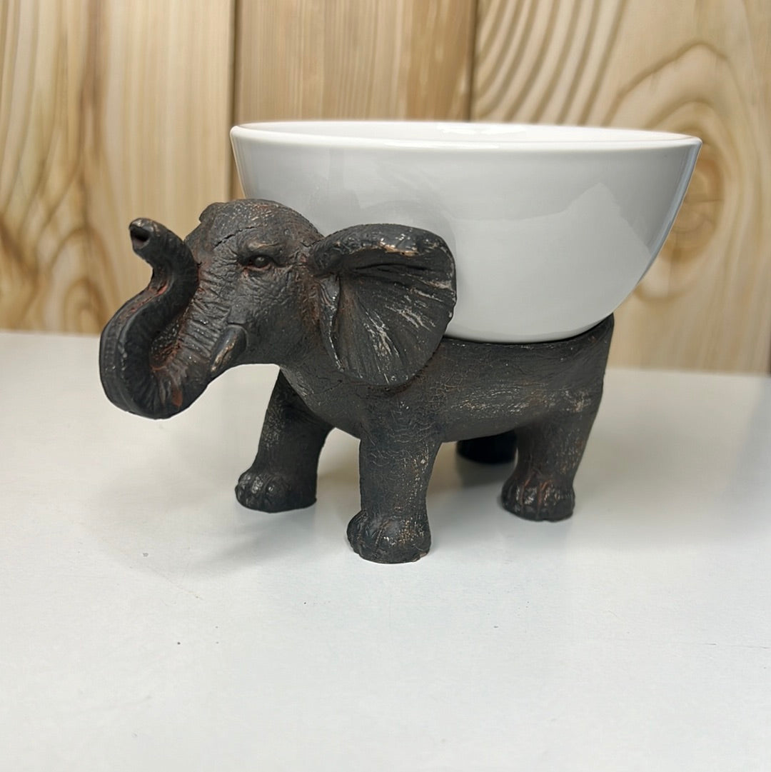 Elephant ceramic bowl