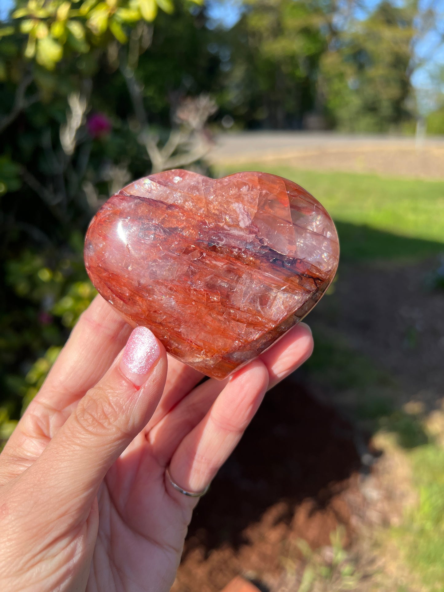 Fire quartz Heart (you choose)