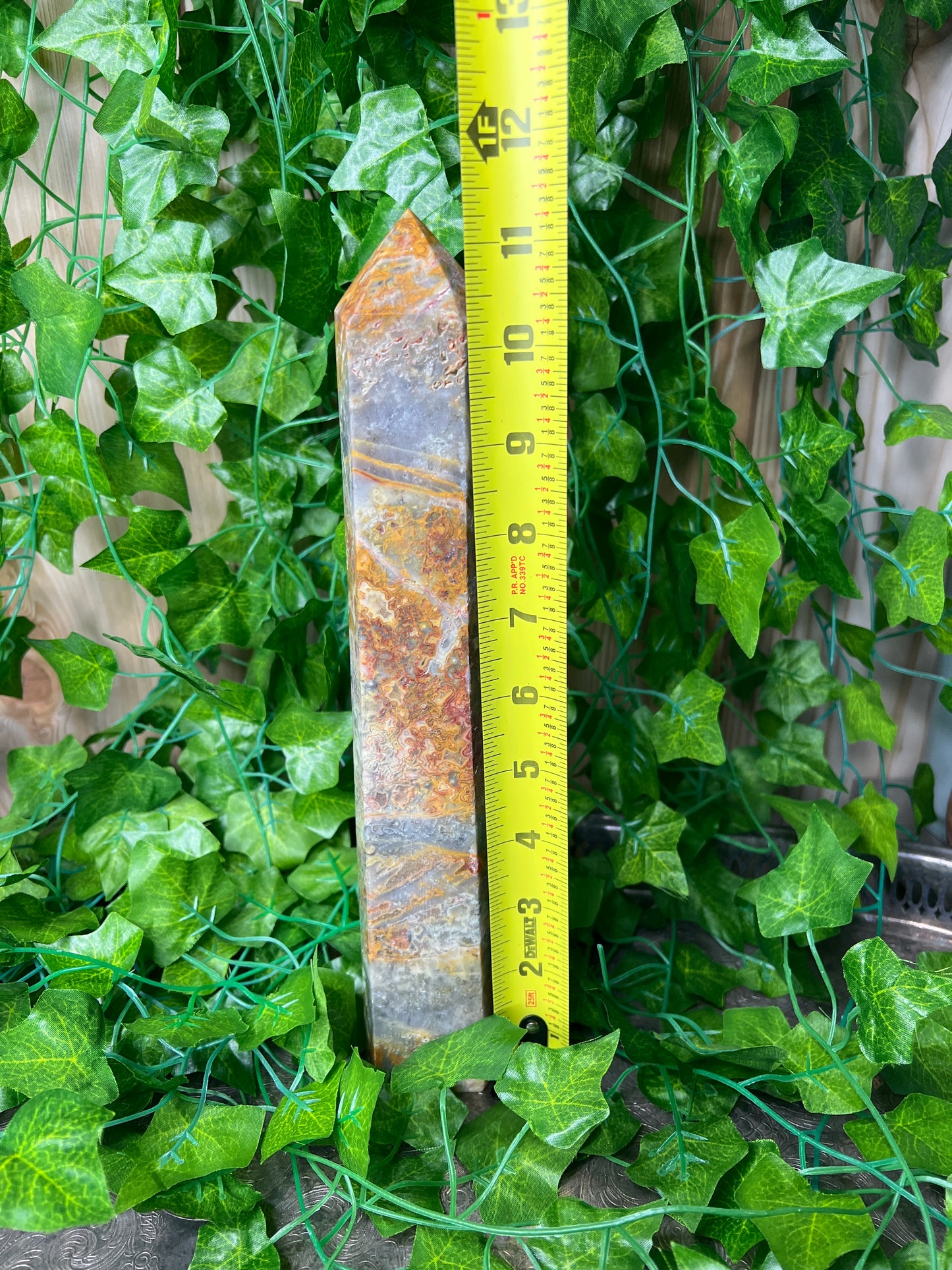 XL Crazy Lace agate tower (2.9lb)
