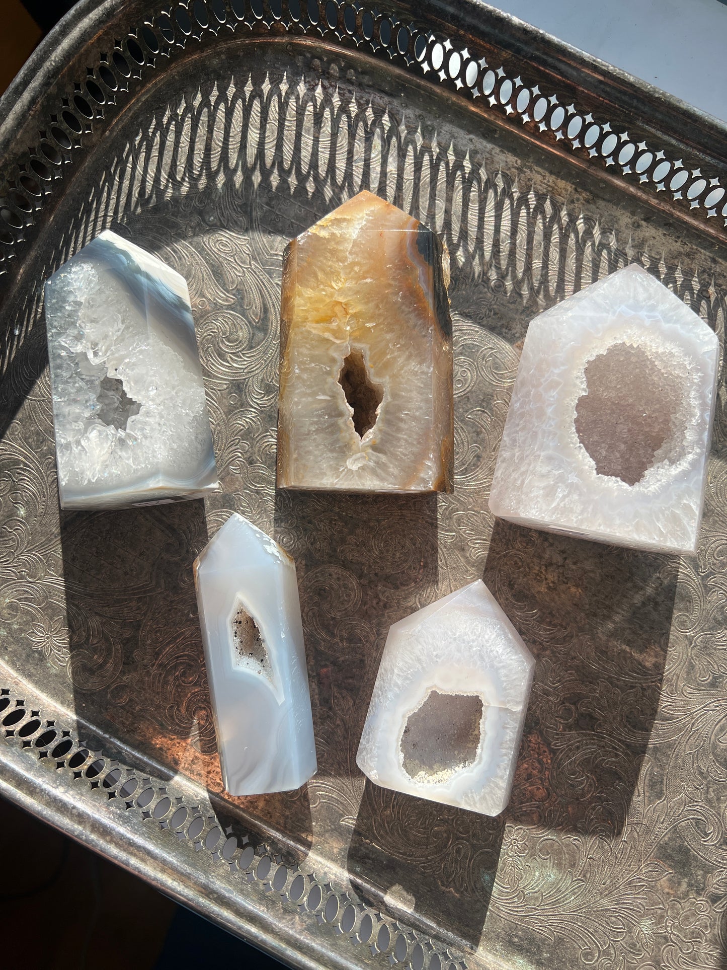 Stunning Druzy Agate Towers (you pick)