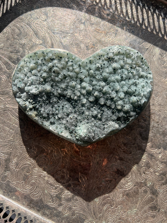 Green Amethyst Heart (42)