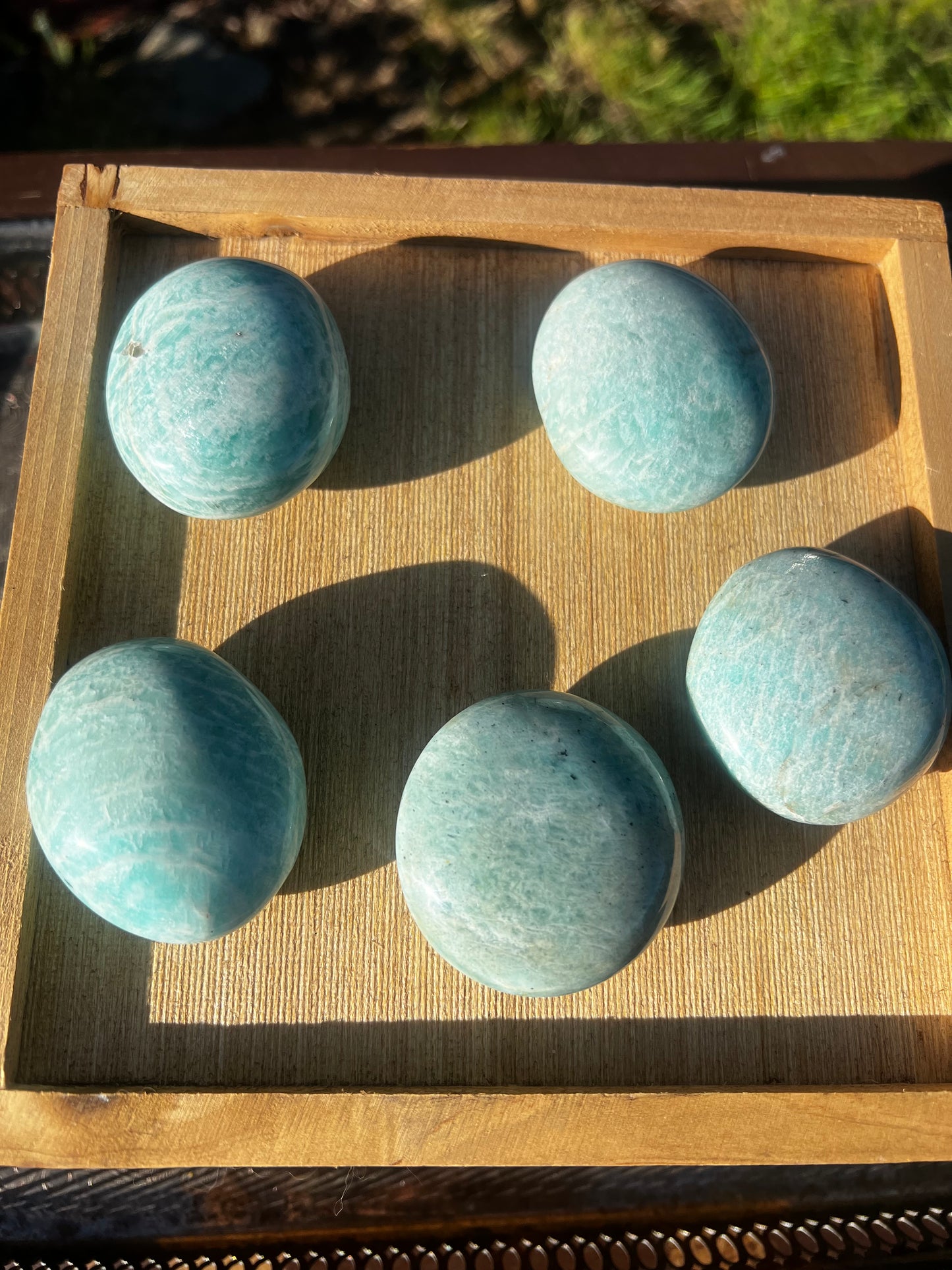 Amazonite Palm Stone (you choose)