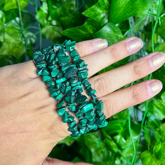 Malachite Chip Bracelet