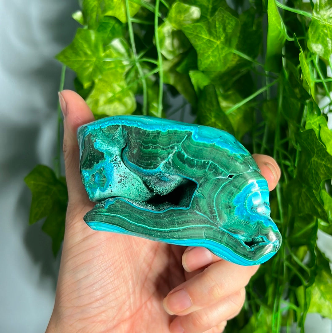 Chrysocolla Malachite Polished Freeforms (You choose)