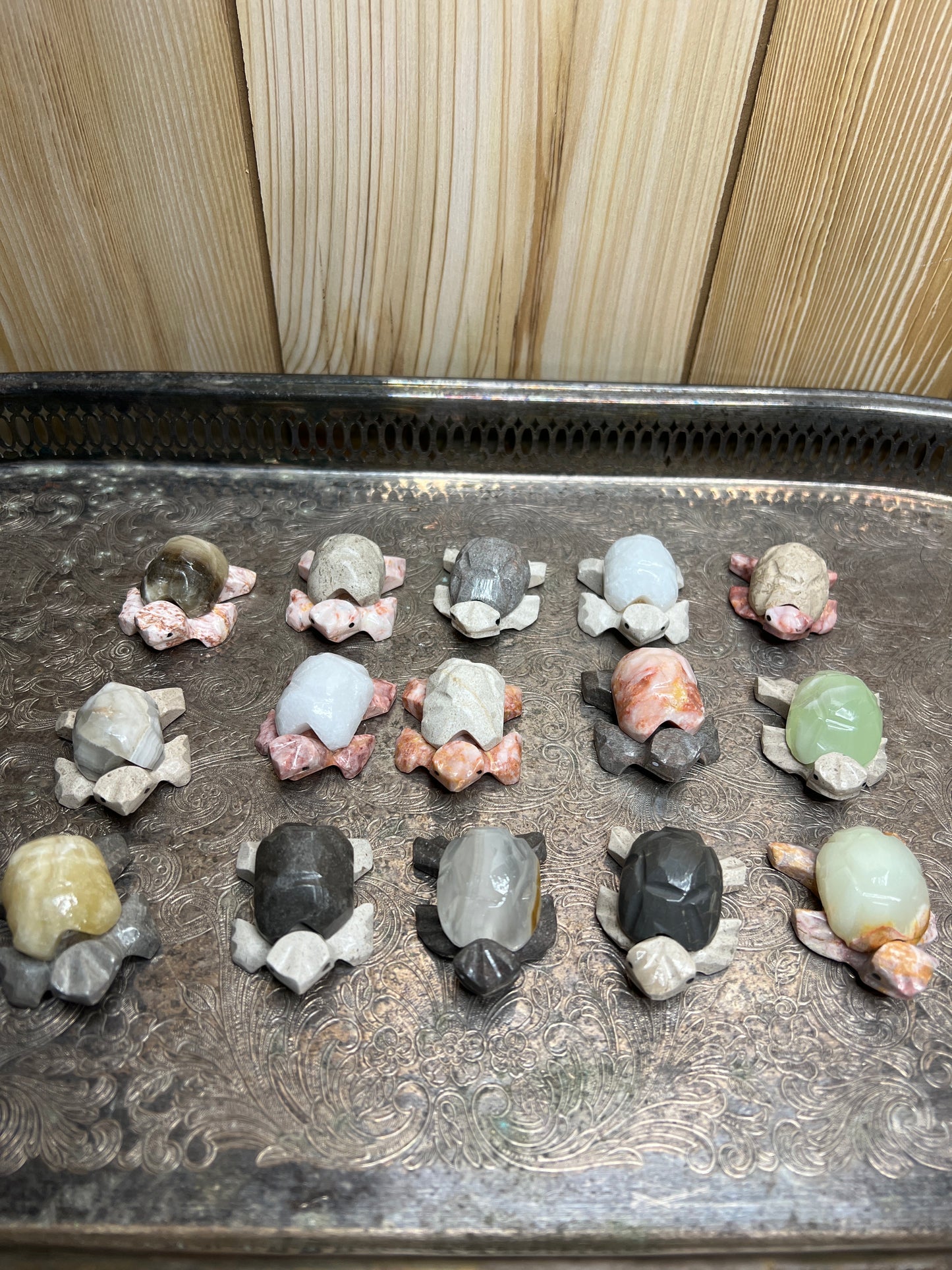 Intuitively Chosen Marble Turtle (Calcite as Shell) Mexico