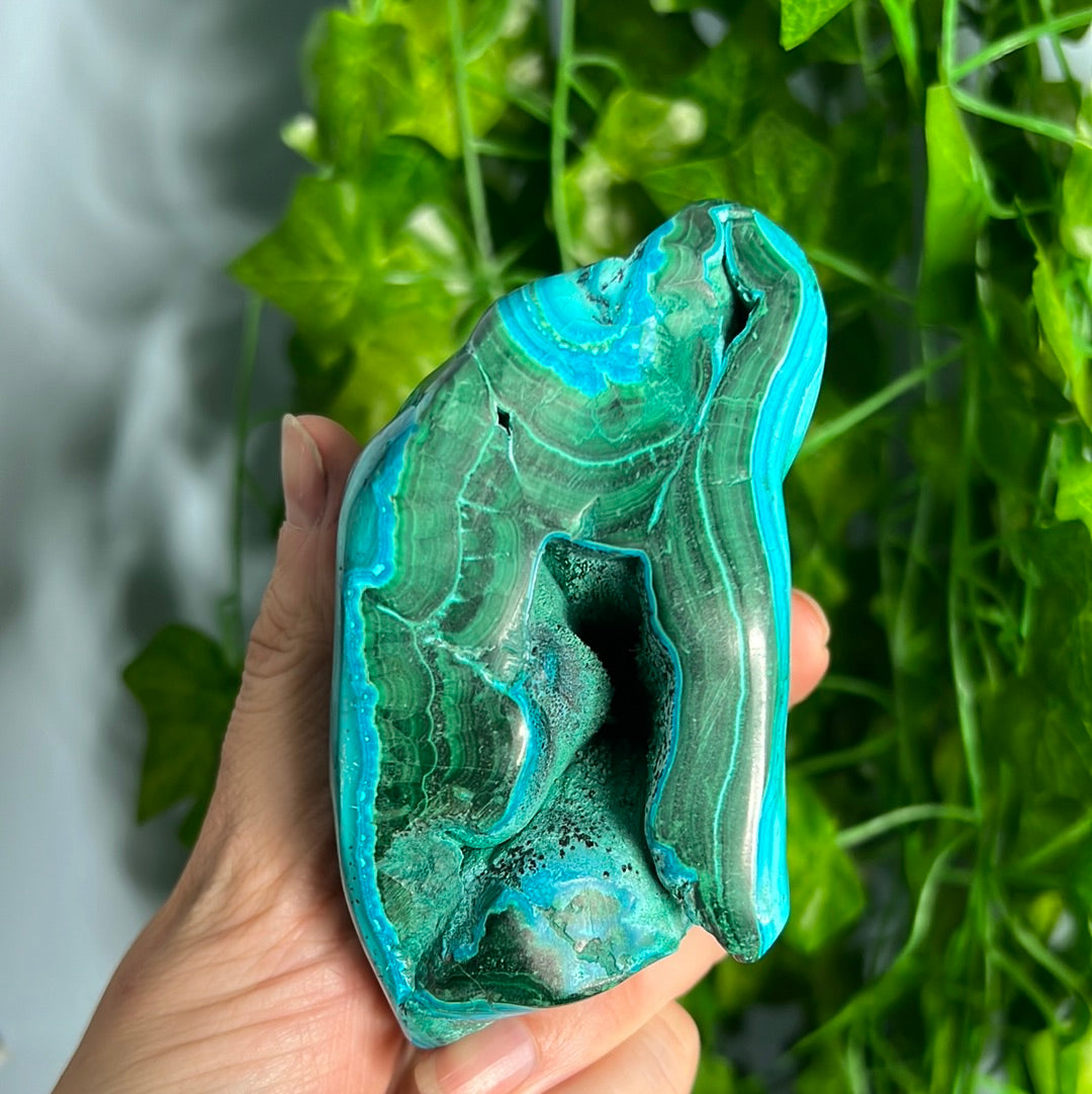 Chrysocolla Malachite Polished Freeforms (You choose)