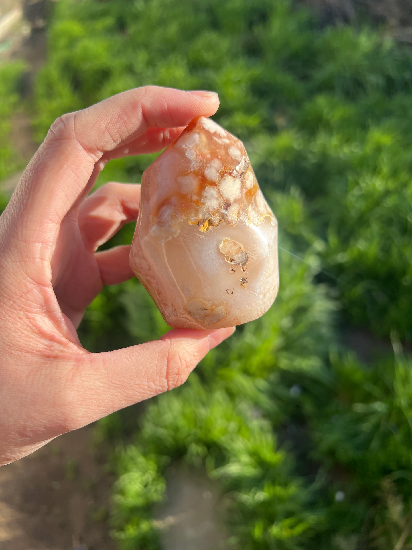 Flower agate flame (21b)