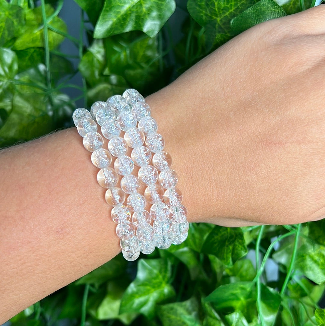 Crackle Quartz Bracelet (heat treated)