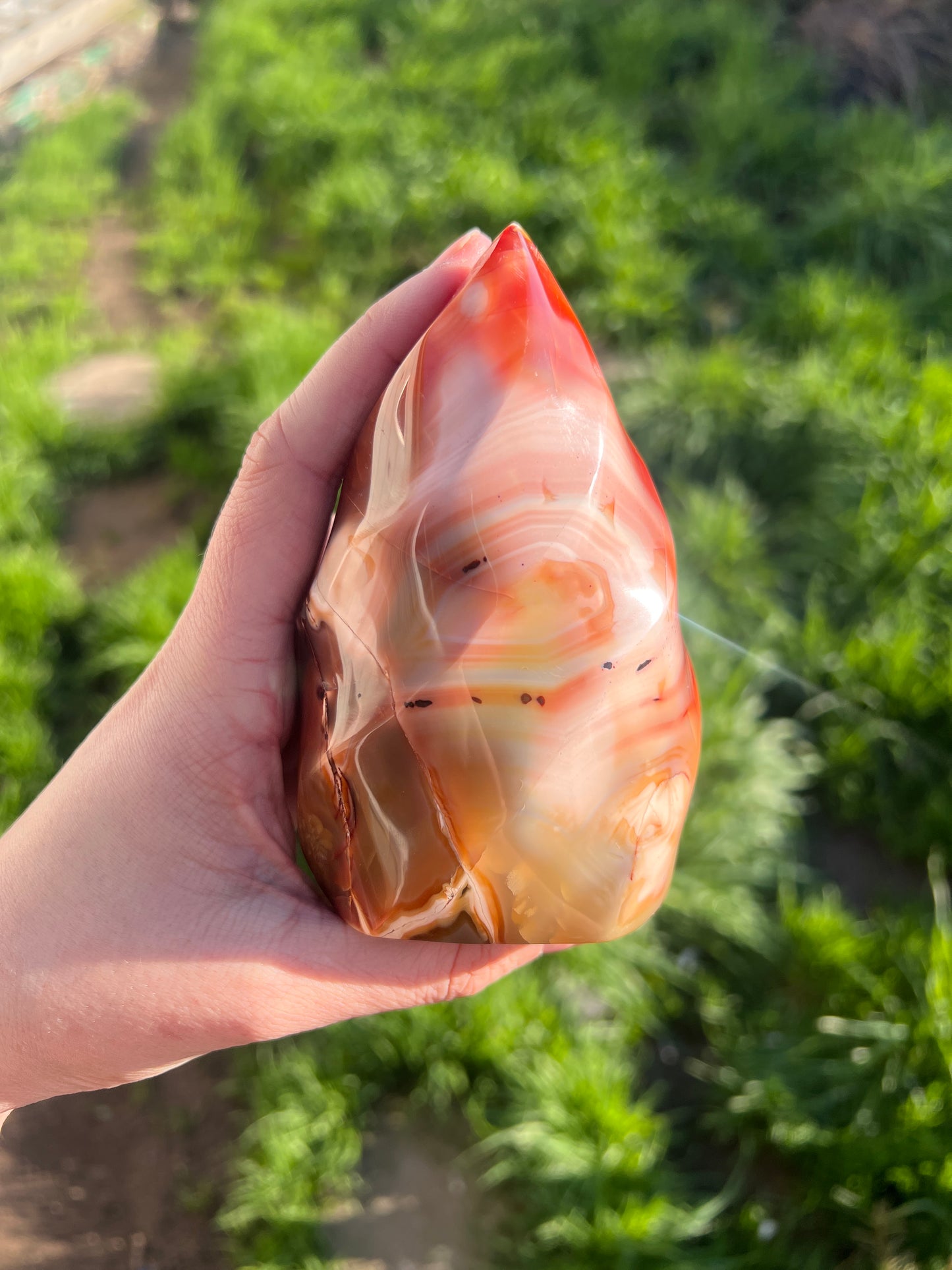 Carnelian Agate flame 35