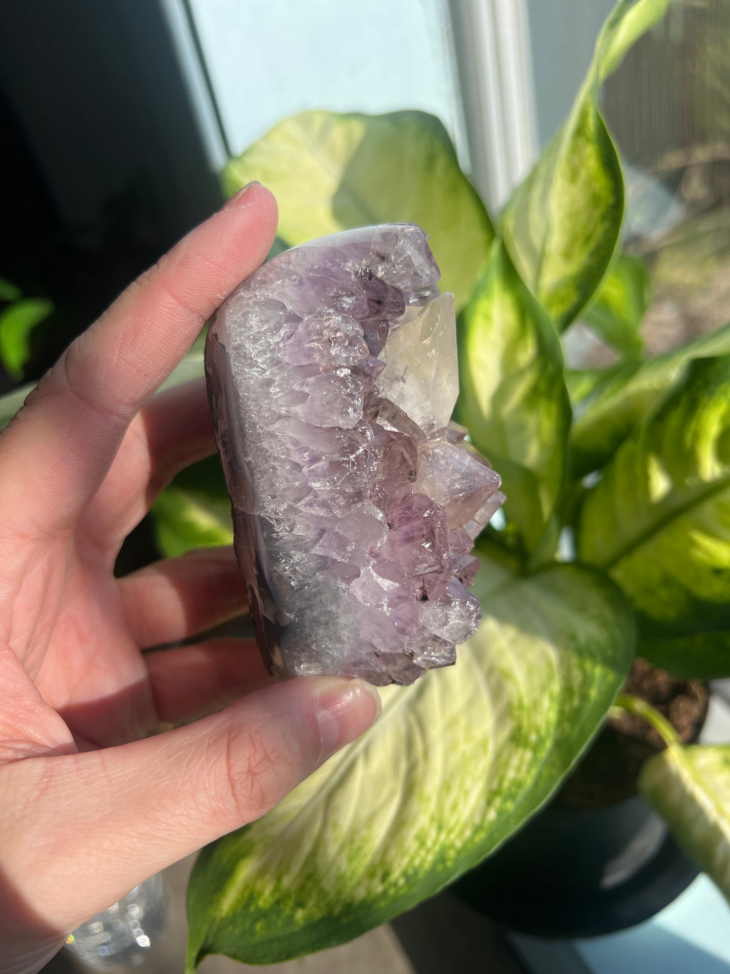 Chunk Amethyst with Calcite Freeform / Tower