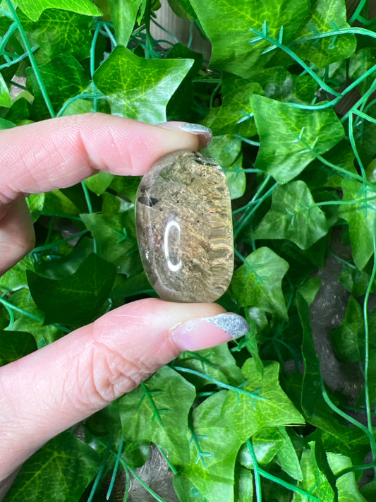 Garden Quartz With Gold Rutile Lens (12D)
