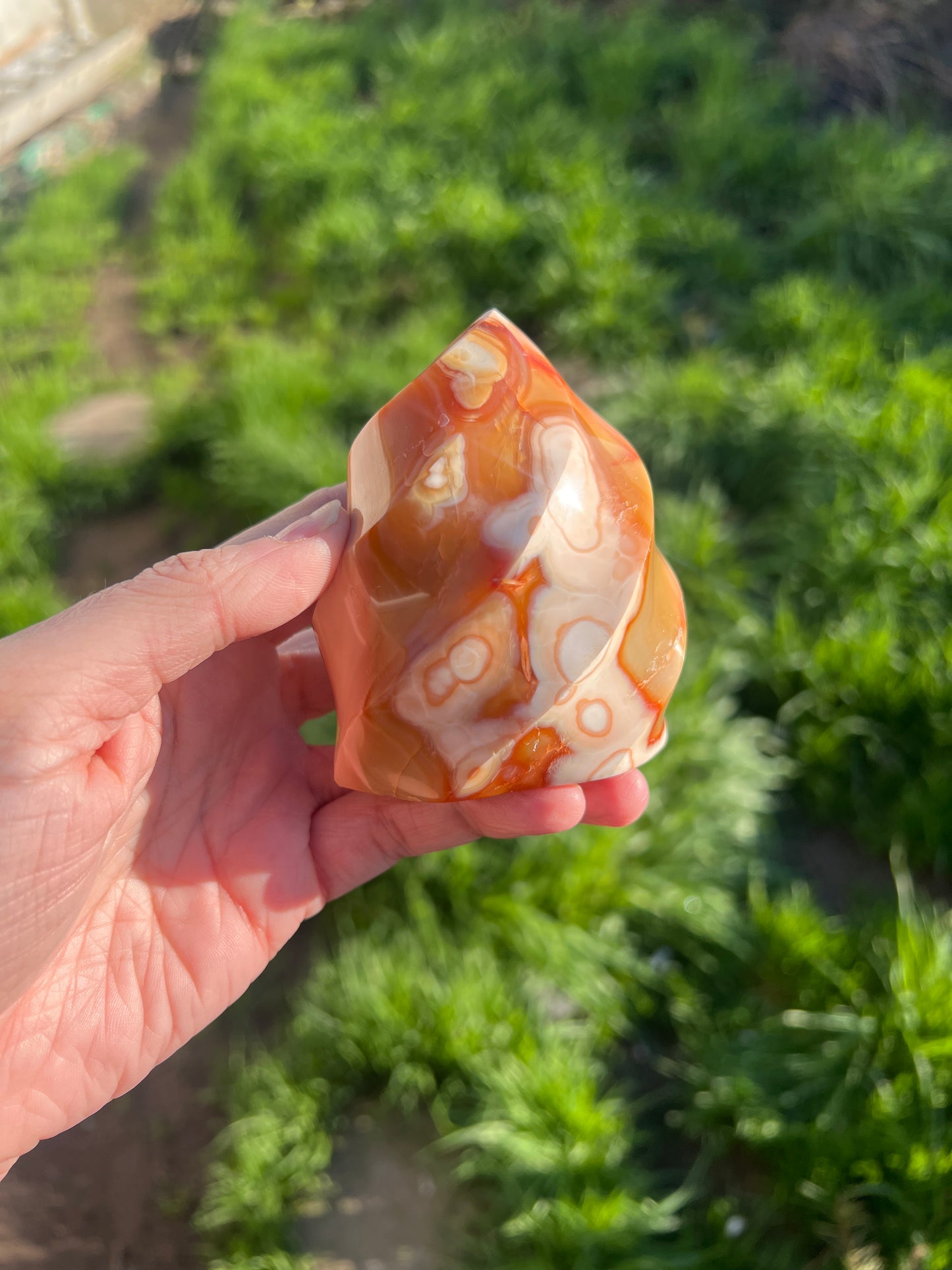 Carnelian agate flame (19)
