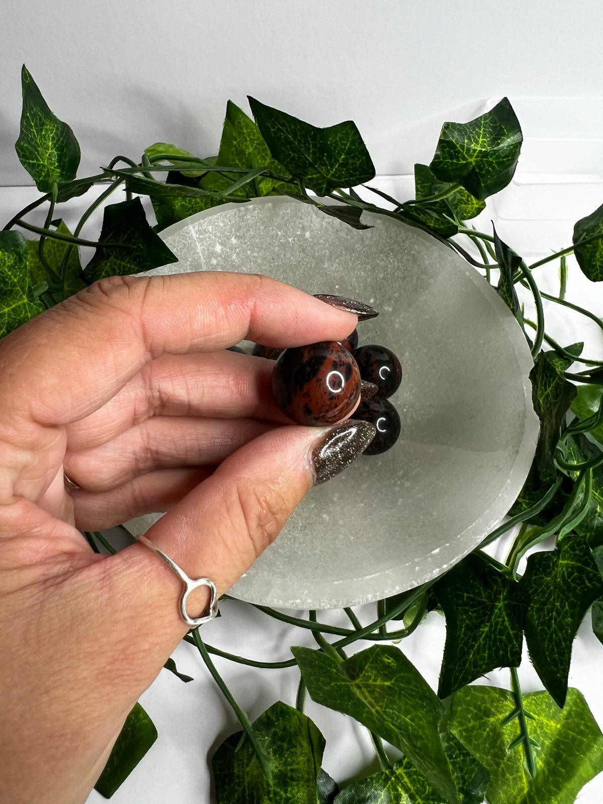 Mahogany Obsidian Mini Sphere