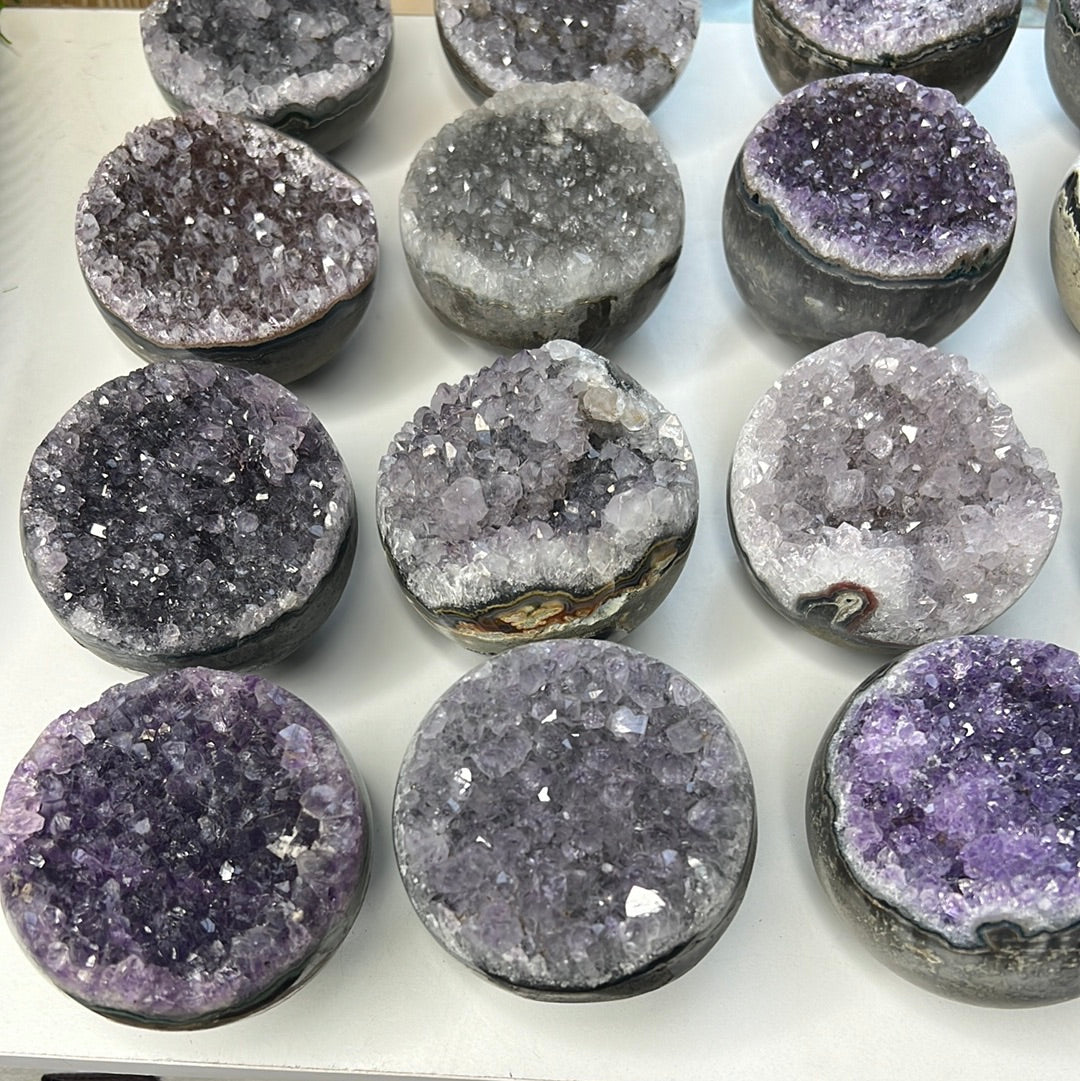 Uruguayan Amethyst Half Sphere (Read Description Intuitively chosen)