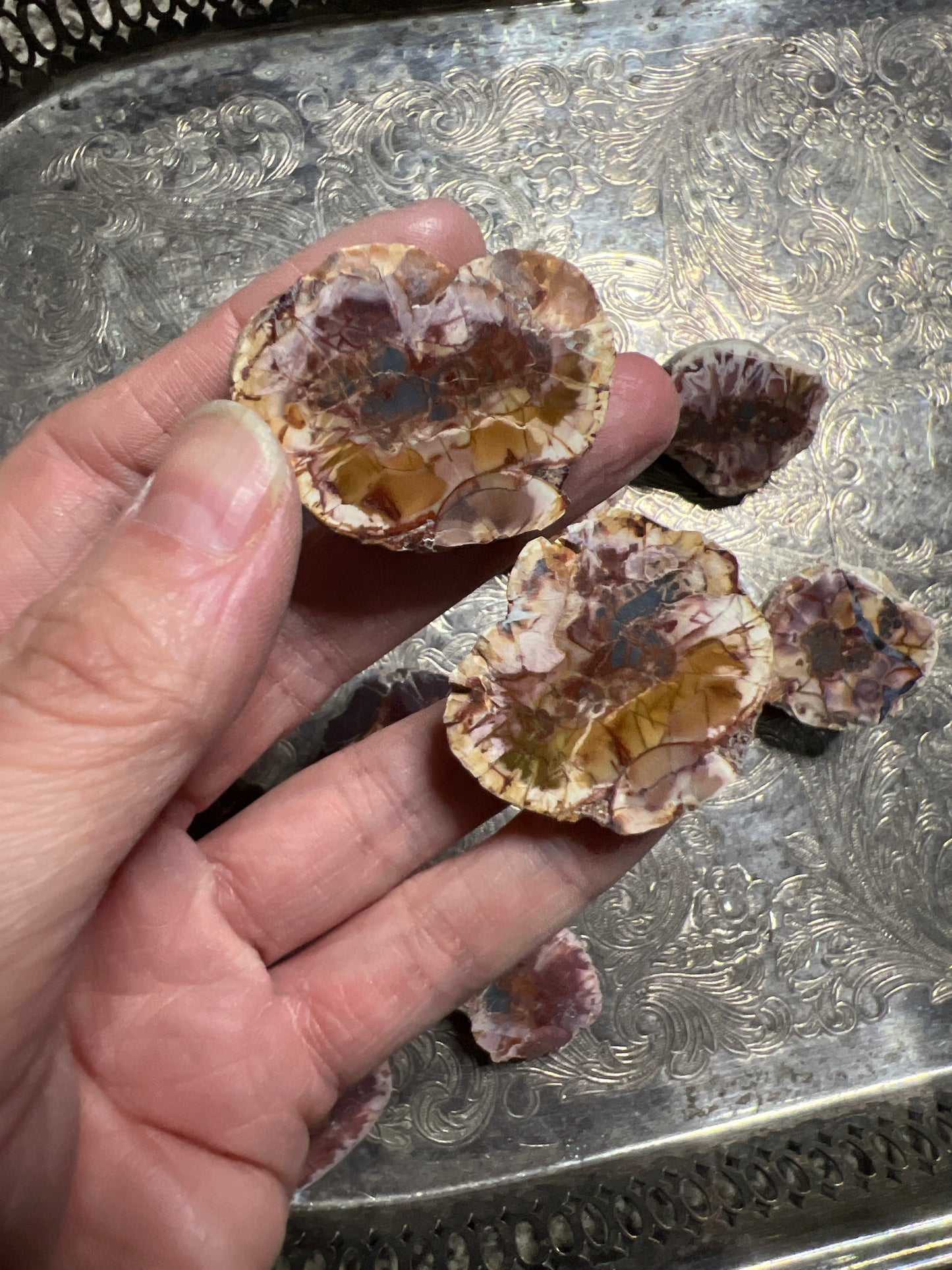UV reactive Cold mountain thunder egg pair | Mexico. (You choose)