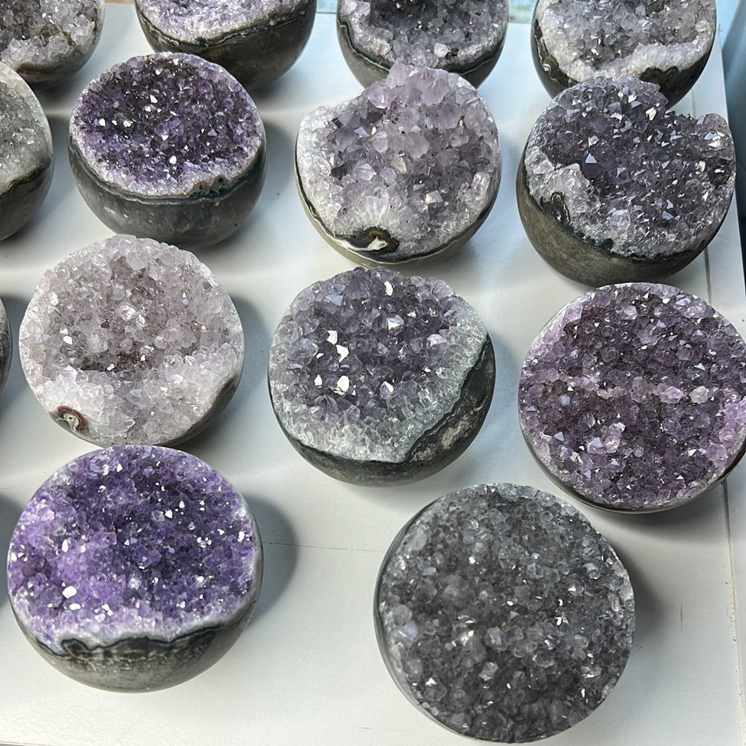 Uruguayan Amethyst Half Sphere (Read Description Intuitively chosen)
