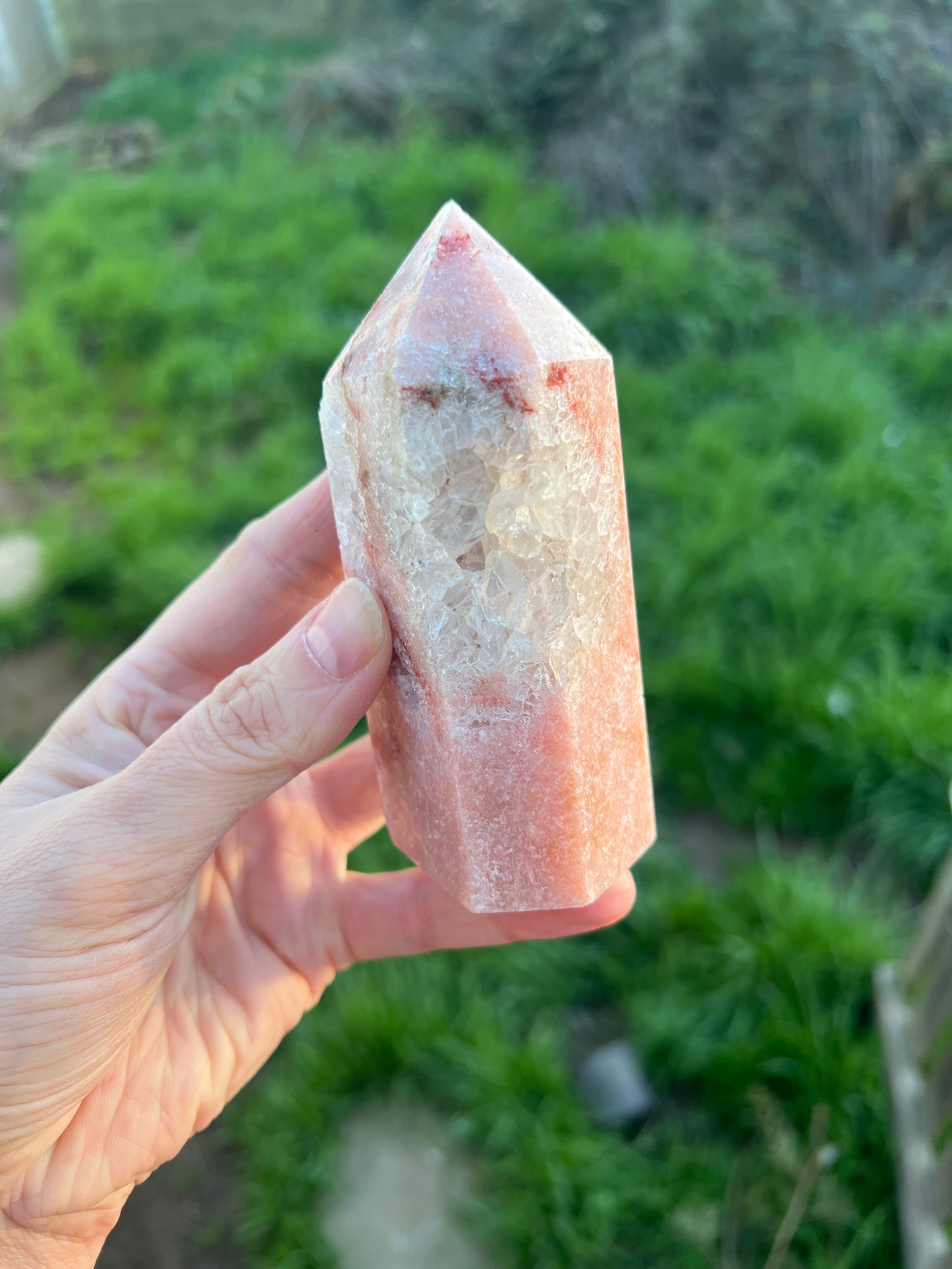 Pink amethyst tower 34d