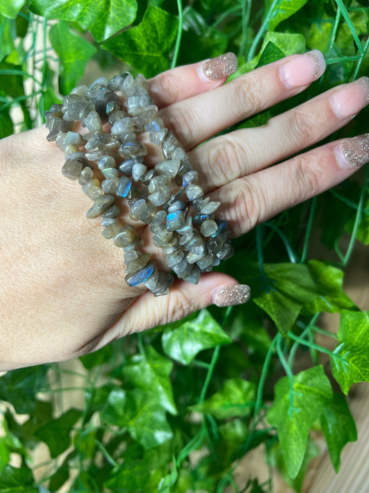 Labradorite Chip Bracelet