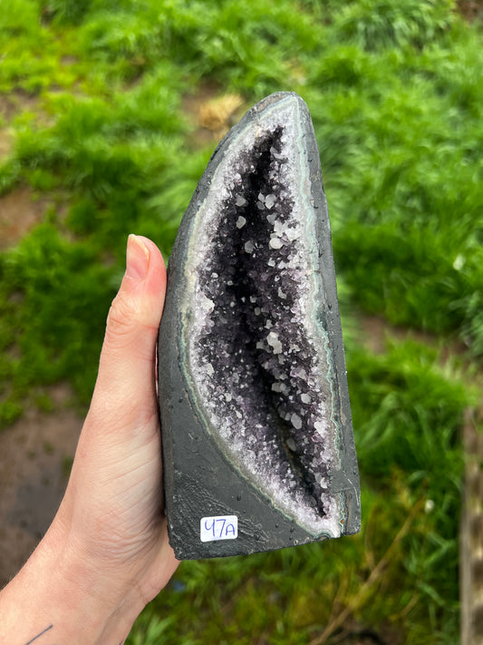 Mini Amethyst with Calcite Cathedral 47A