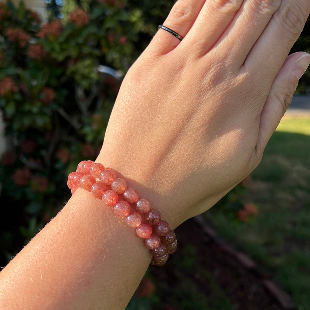 Strawberry Quartz 8mm