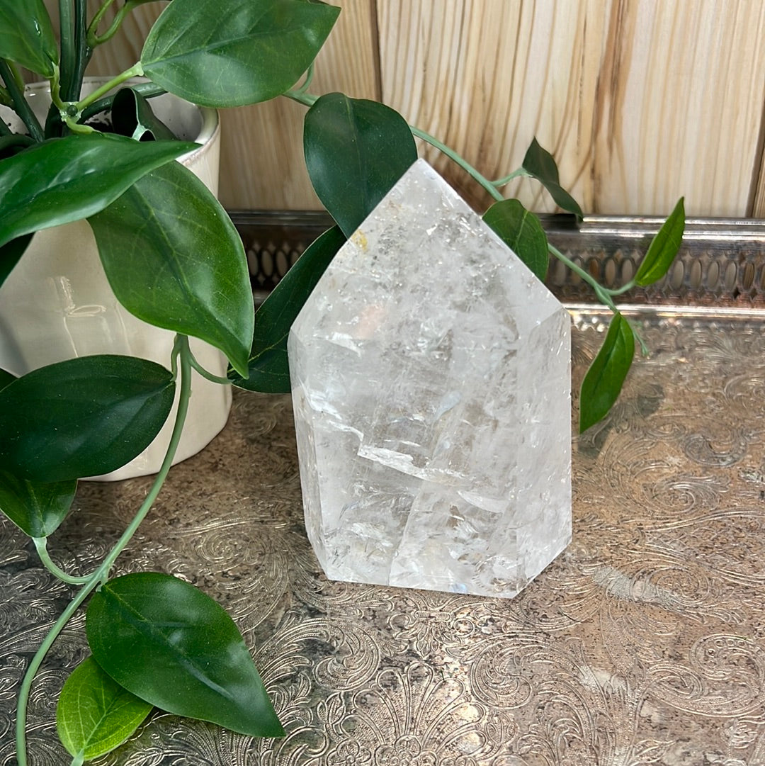 AA Quality rainbow filled Clear Quartz Large Towers