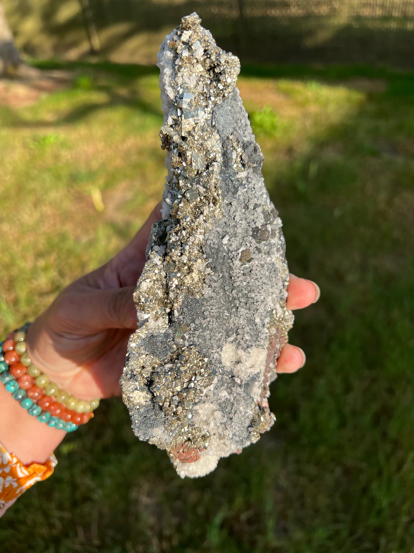 Pyrite, Calcite, Hematite Galena Specimen