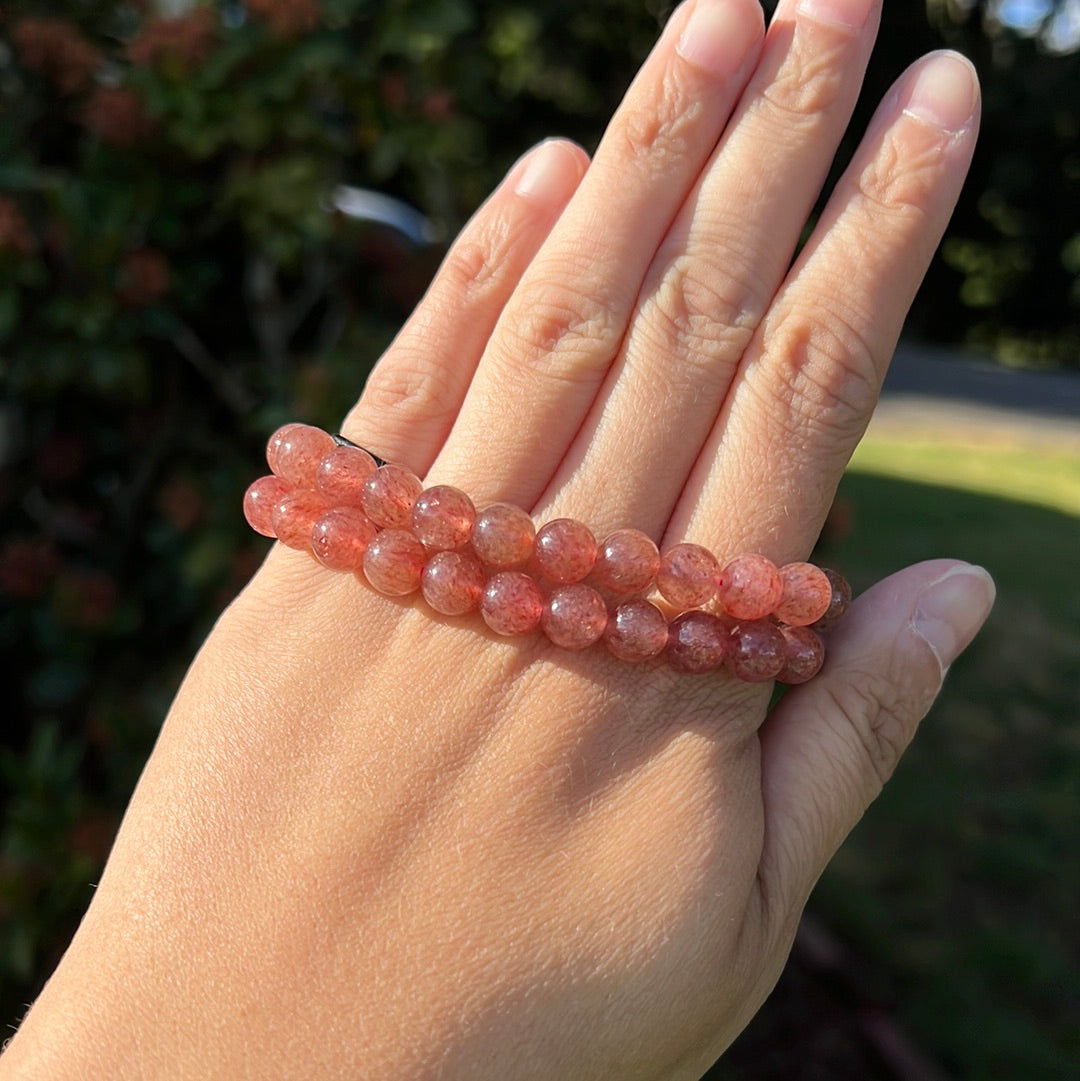 Strawberry Quartz 8mm