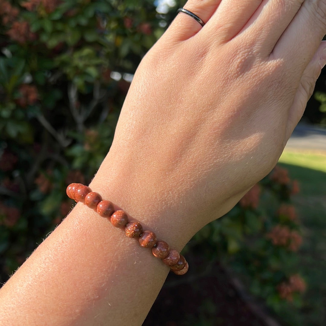 Red Sandstone Bracelet (ManMade)