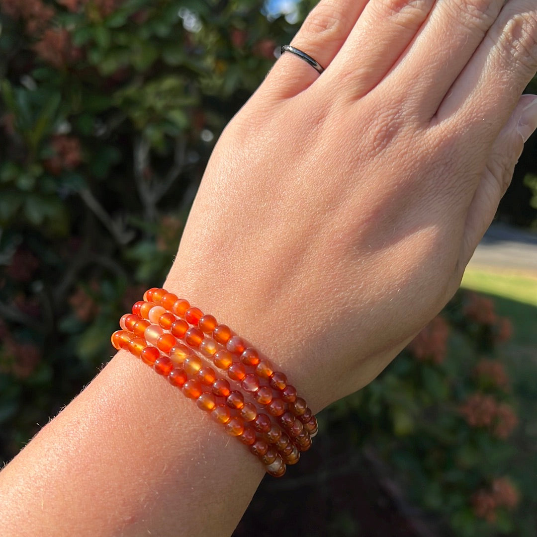 Carnelian Small bead bracelet