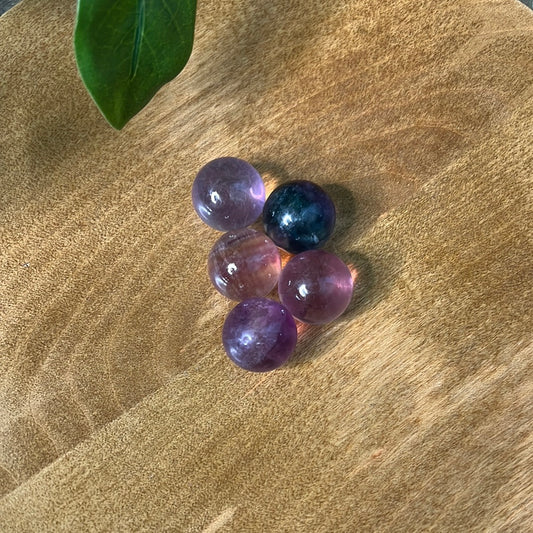 HQ Rainbow fluorite mini sphere