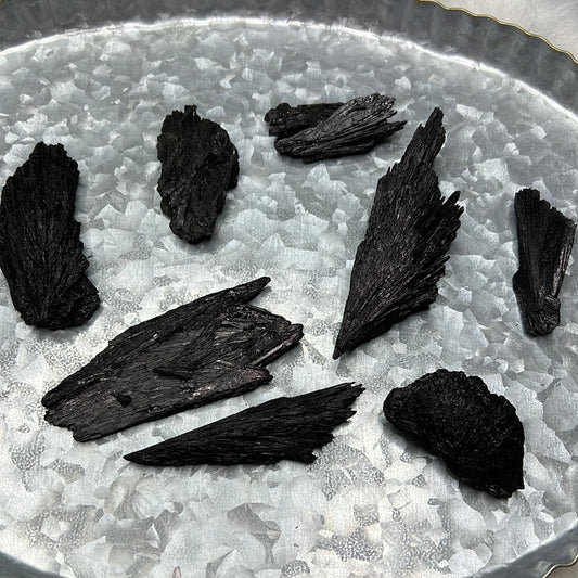 Black Kyanite Raw Piece (Witches Broom)