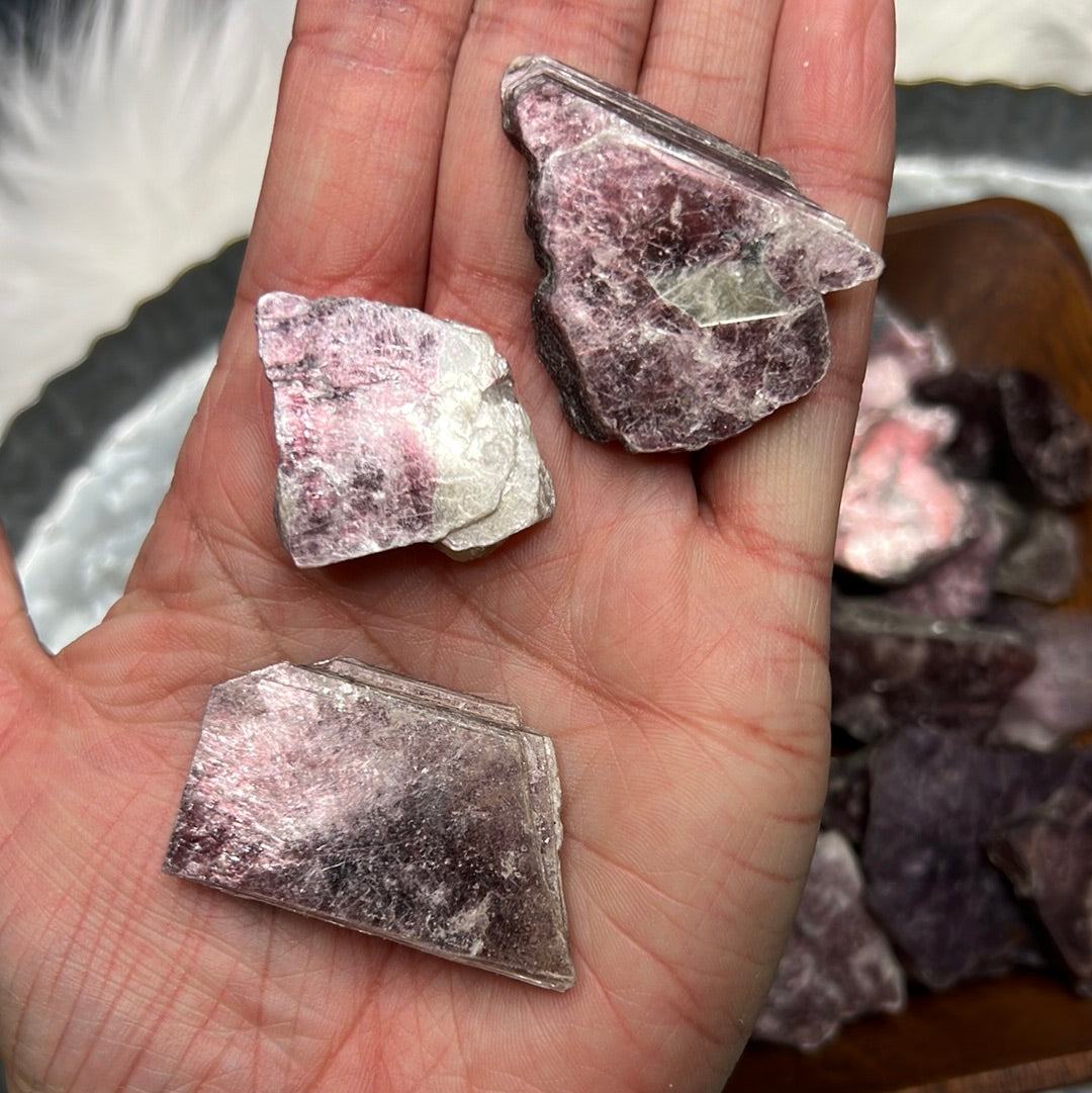 Gem Lepidolite Rough piece