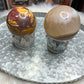Glass Iridescent large Sphere stand