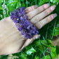 Amethyst Chip Bracelet