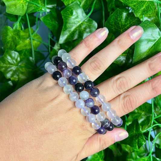 Purple Fluorite Bracelet