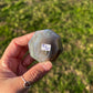 Quartz filled moss agate Pyramid