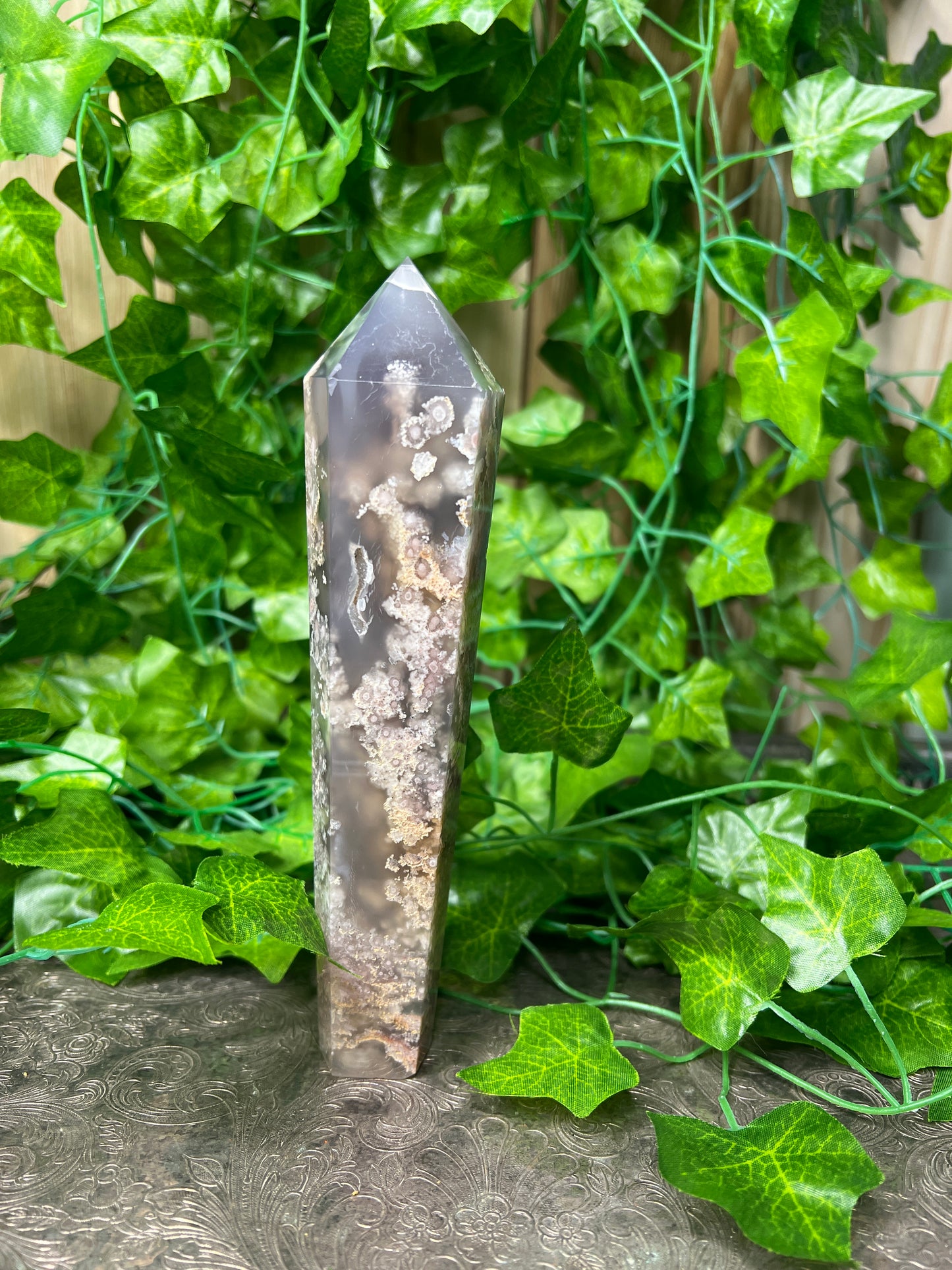 Flower Agate Wand / Tower (48)