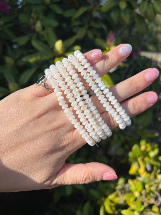 Mother of pearl bracelet - Oval