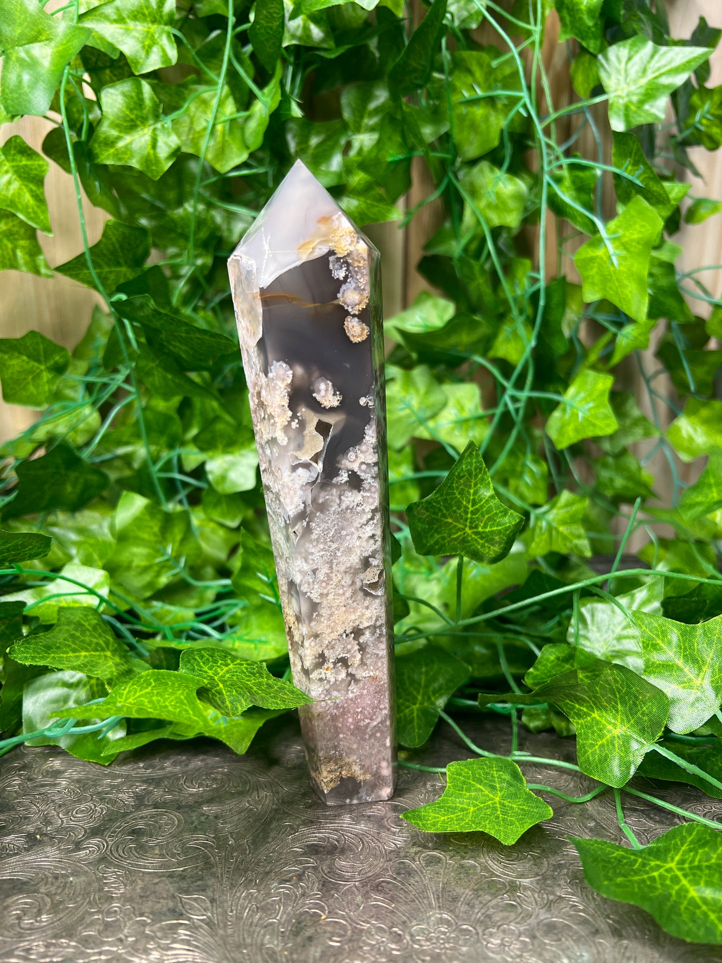 Flower Agate Wand / Tower (48)