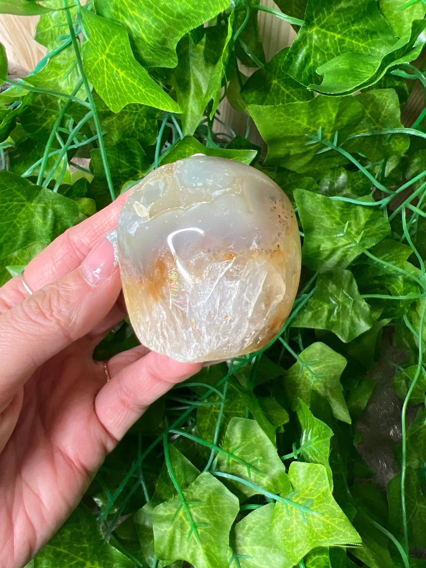 Brazilian Druzy Agate Freeform. (18B)